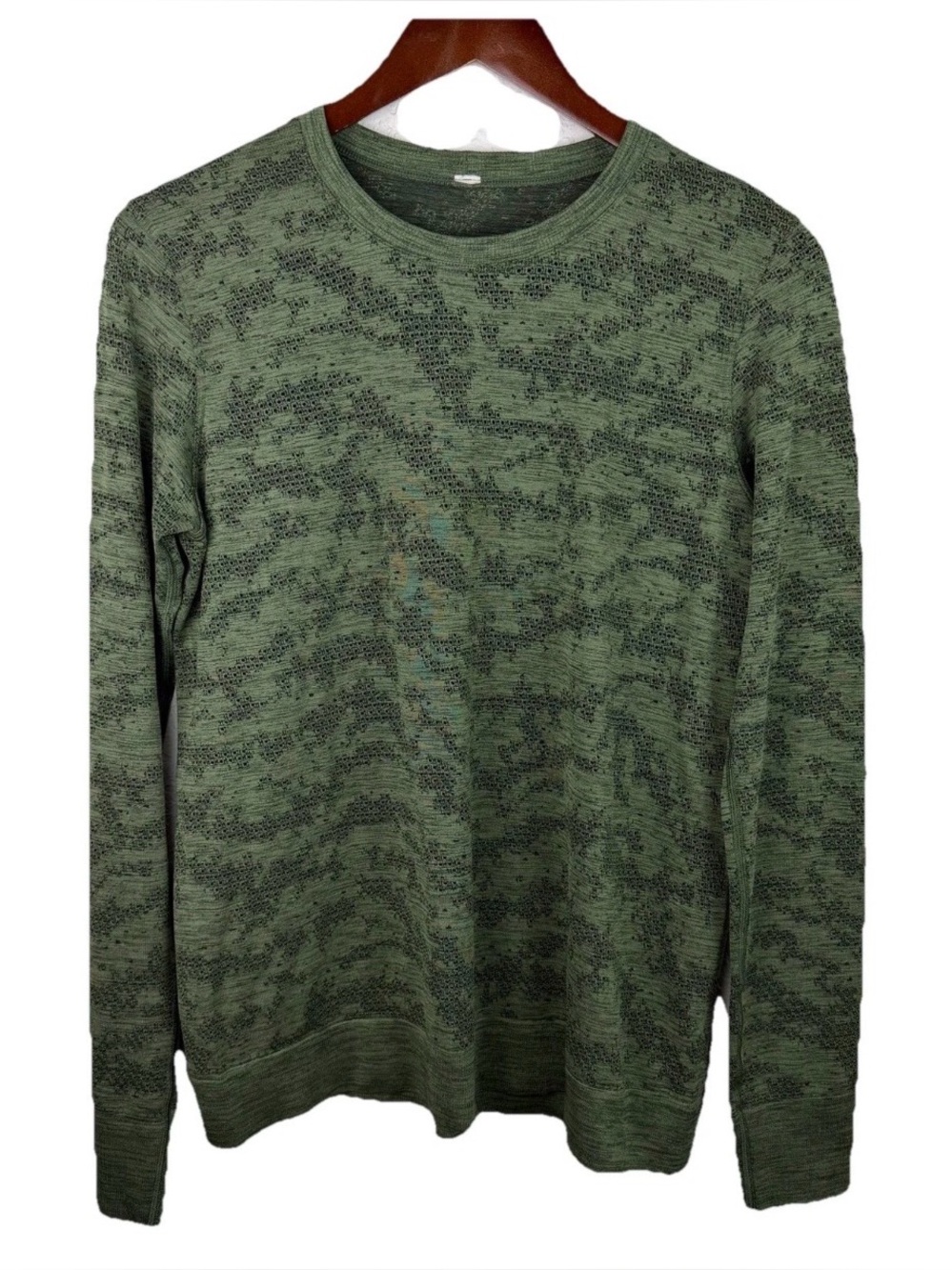 Lululemon | Dot Scope Rainforest Green Swiftly Breathe Long Sleeve Shirt